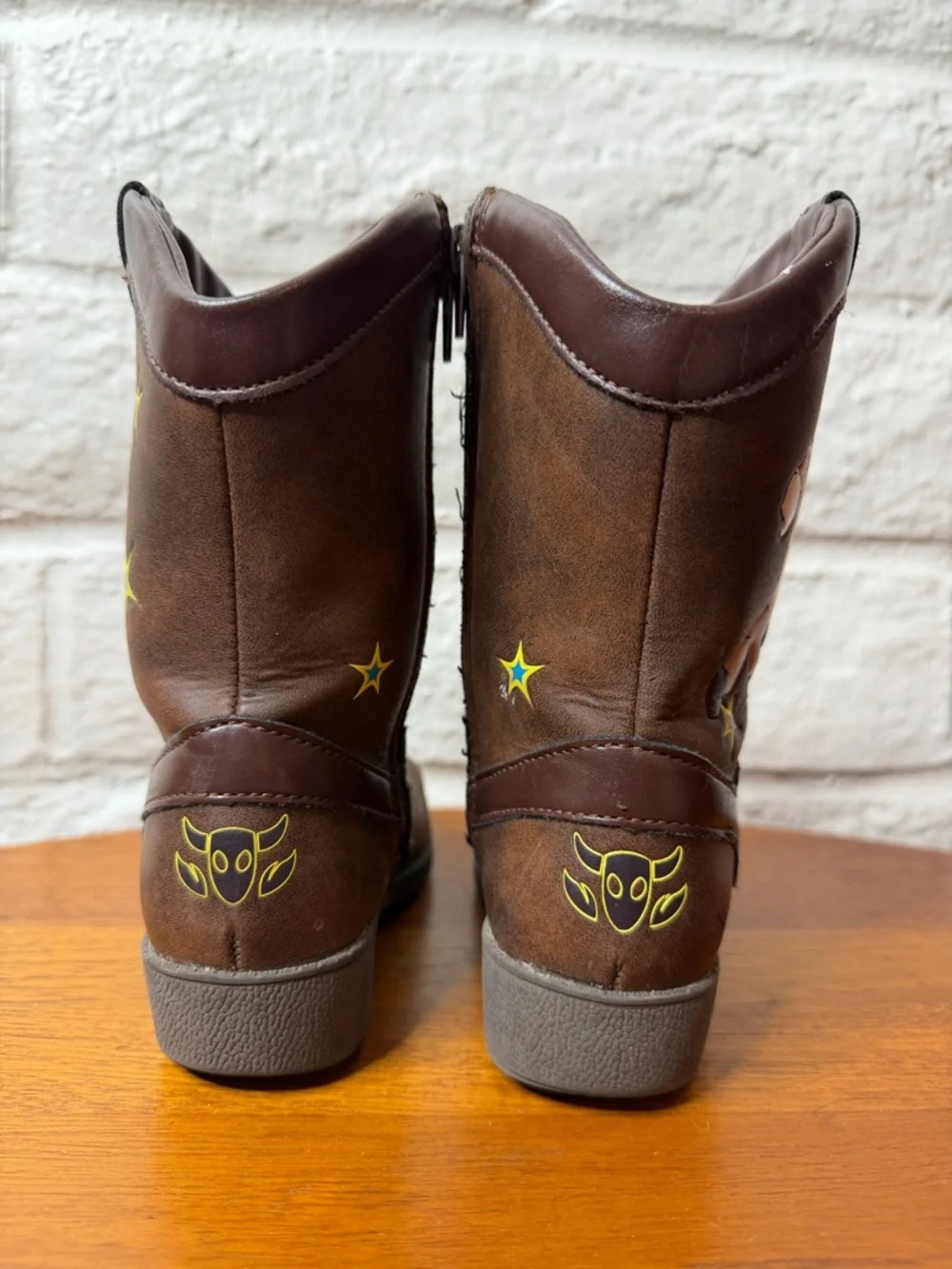 Disney Pixar Toy Story Woody Bullseye Cowboy Boots Toddler Size 10 Kids Boots